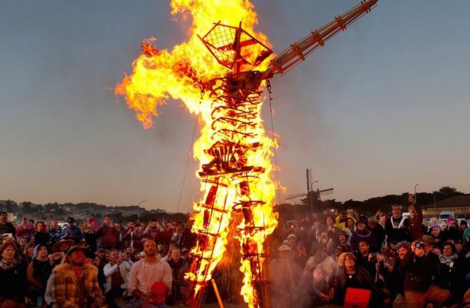 Burning man сожжение храма