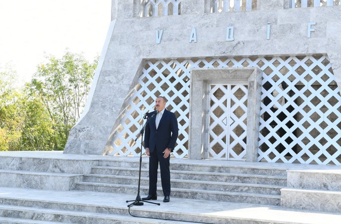 Ильхам Алиев в Шуше