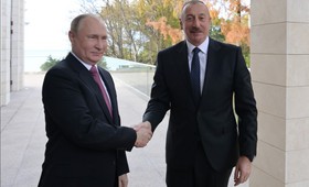 Путин поздравил Алиева с Днём независимости Азербайджана