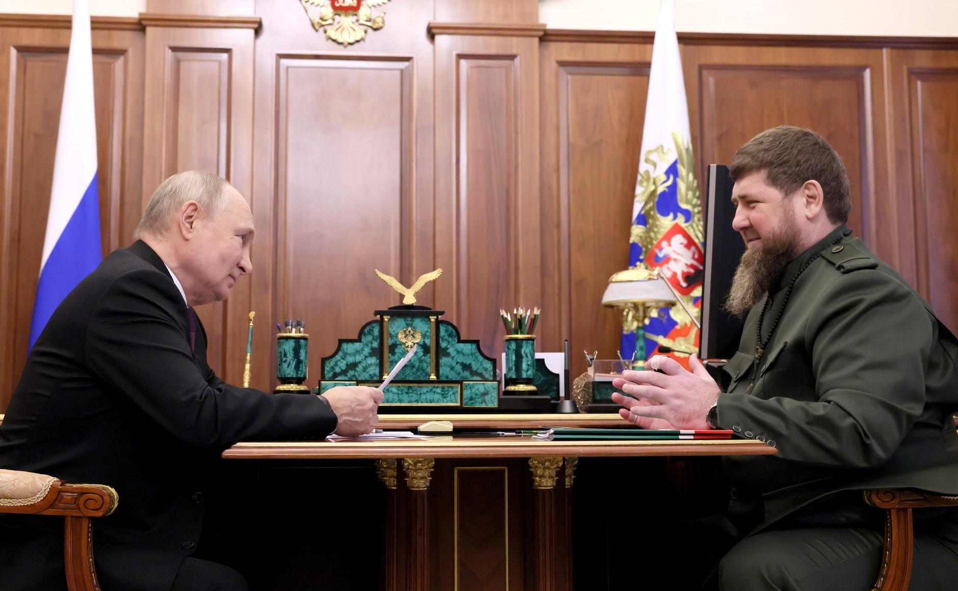 Встреча Путина и Кадырова. Фото: kremlin.ru