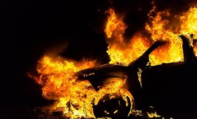 В Бердянске взорвался автомобиль